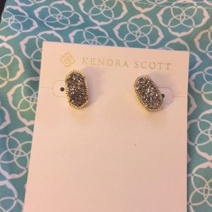 Kendra Scott ‘ellie’ earrings in platinum drusy